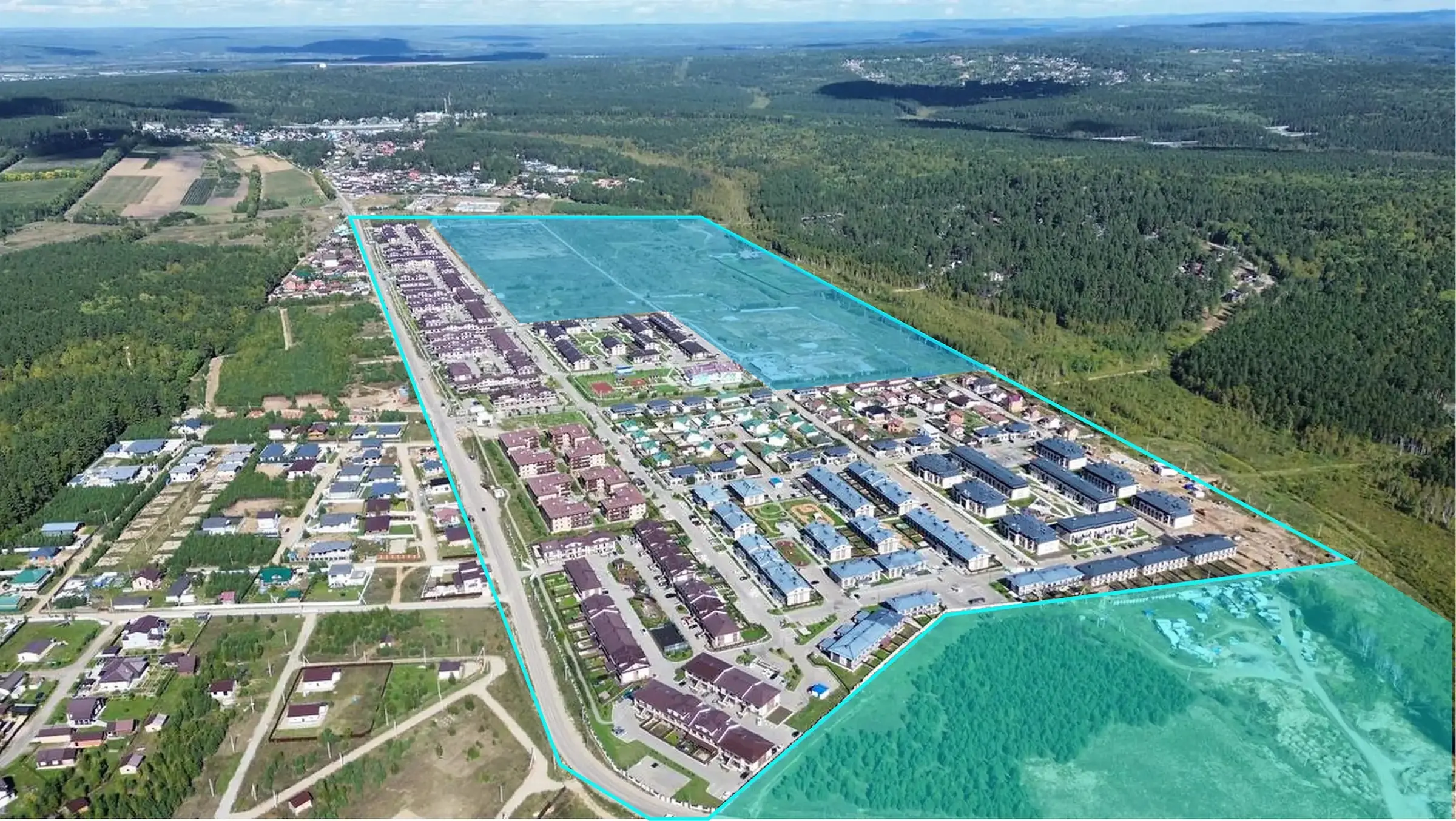Посёлок сверху